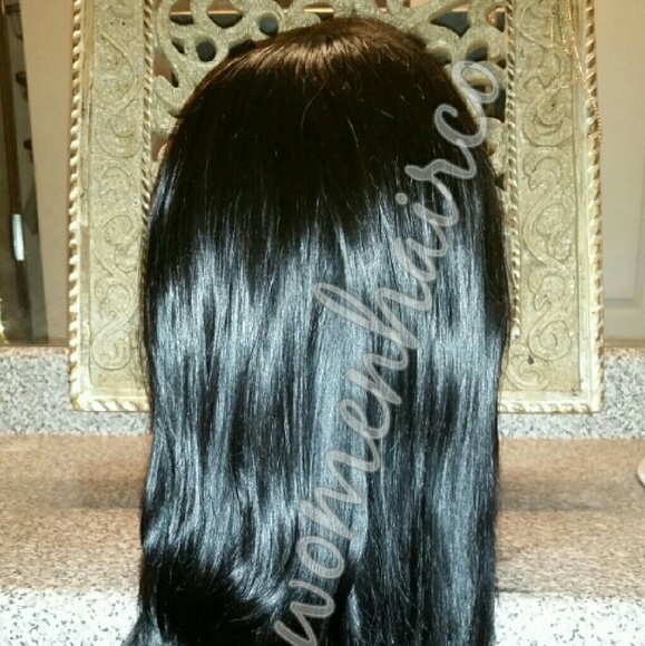 BRAZILIAN WIG WITH CLOSURE ATTACHED MIXED LENGTHS
