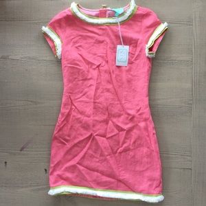 Pink Linen Sail to Sable Dress NWT