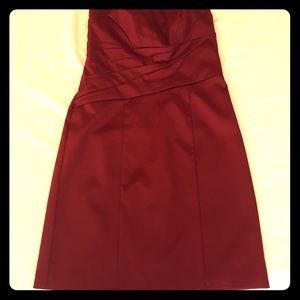 Strapless dark red Limited dress-Never worn!