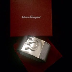 Salvatore Ferragamo silver Cuff Bracelet
