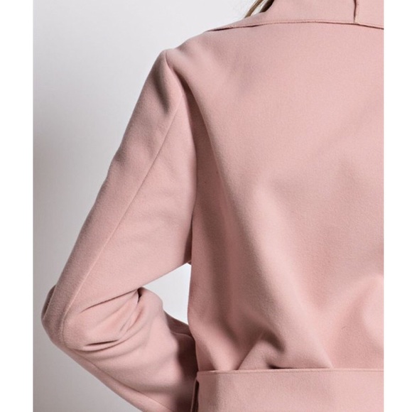 "Tribute" Wide Collar Belted Trench Coat - Picture 4 of 4