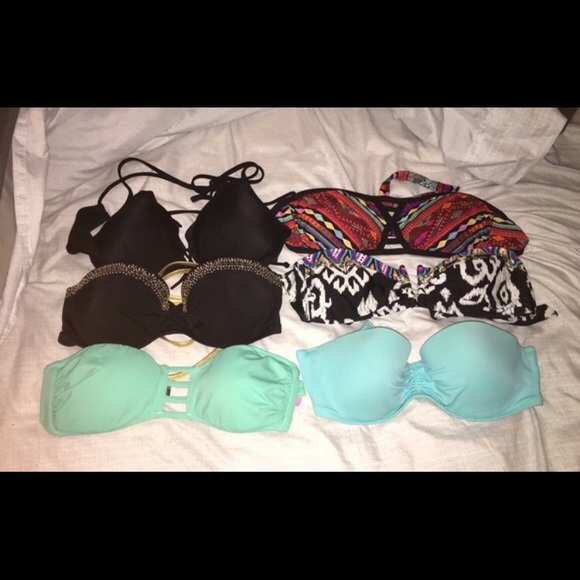 Black and gold vs swim suit top