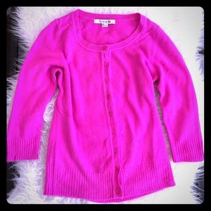 Forever 21 TwentyOne Hot Pink Cardigan Sweater