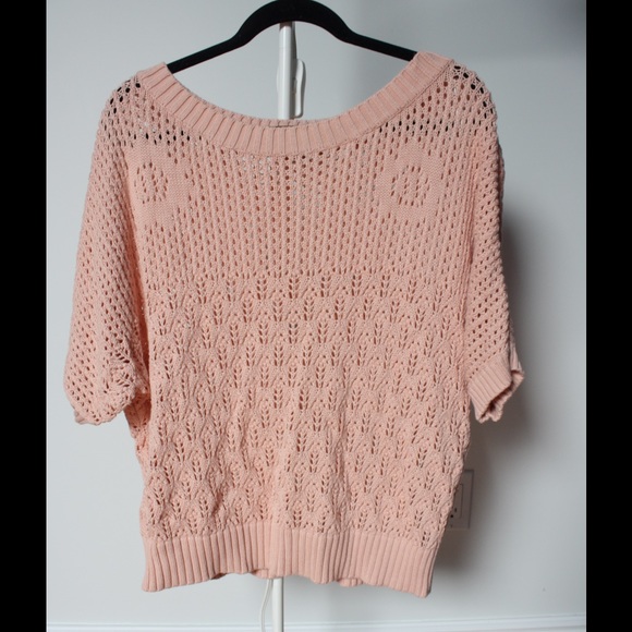 Pink knit sweater