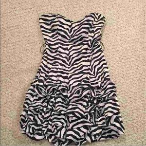Zebra Print Prom/Homecoming dress