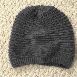 Grey knit beanie