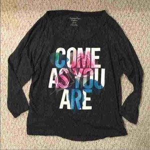 Come As You Are 3/4 sleeve shirt