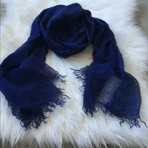 Blue bling scarves