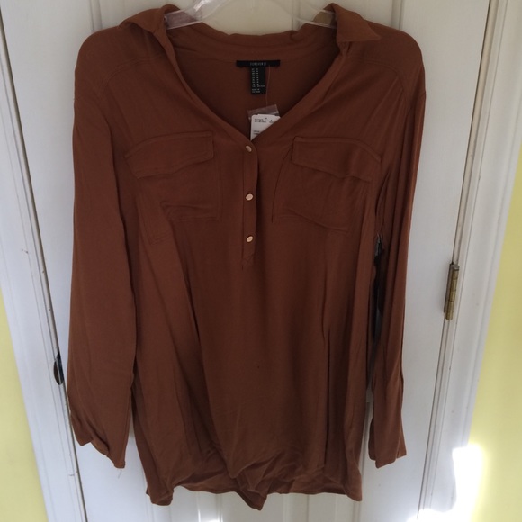 Short Half Button Dress with Long Sleeves