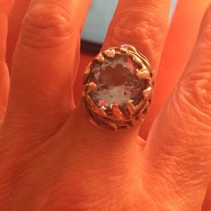 Sterling blue topaz ring