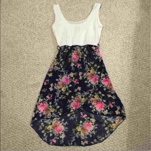 High-Low floral dress