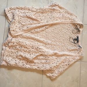 Cream cardigan with pockets