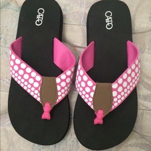 Pink with White Polka Dots Cato Sandal