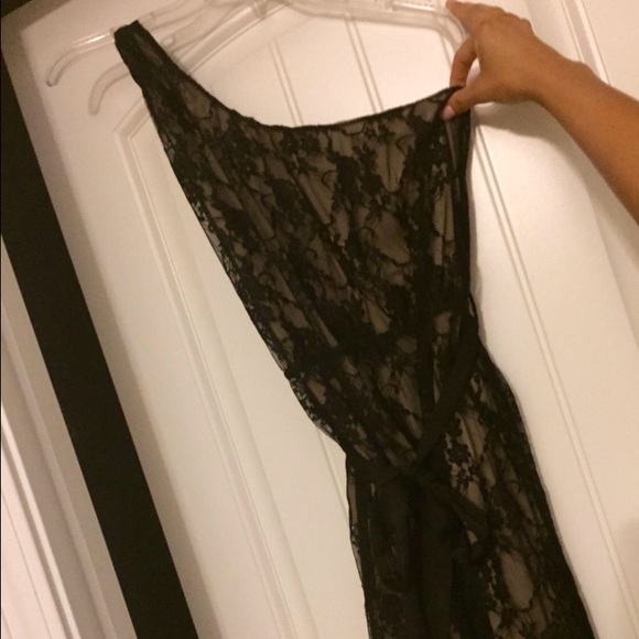 Black and Tan lace dress