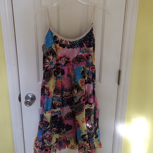 Floral Spaghetti Strap Dress with Pockets