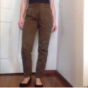 Wilfred high wasted dart front pants