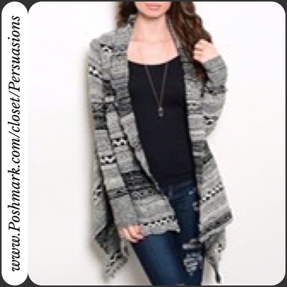 SOLD OUT π» NWT Wine & Black Cascading Cardigan - Picture 3 of 4