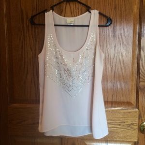 Sleeveless embellished top