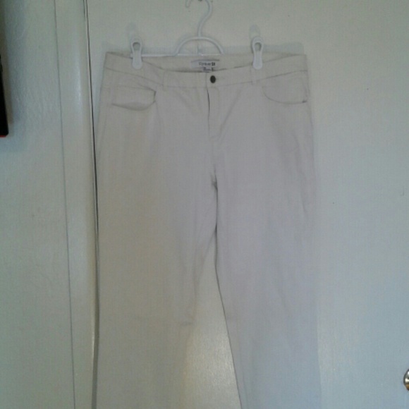 Off white/cream skinny jeans