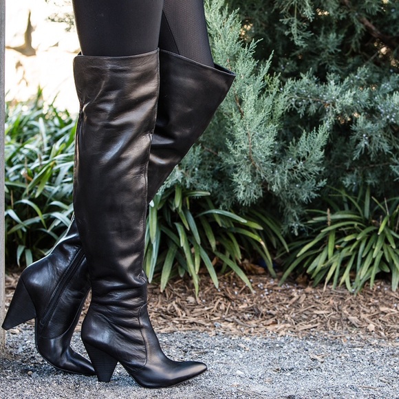 Vince Camuto Shoes - Vince Camuto Thigh High Leather Boots