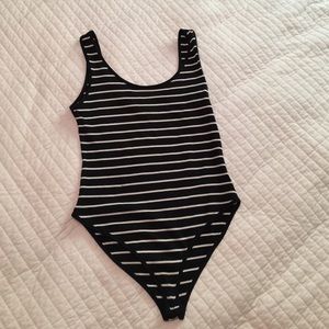 NWOT striped bodysuit