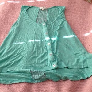 Light teal beautiful tank top