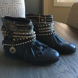 Handmade authentic Spanish leather booties