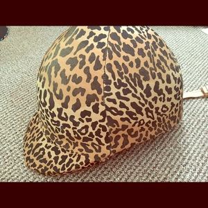 Horseback riding leopard helmet cover