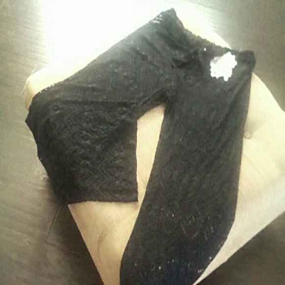 REBECCA VIRTUE PALAZZO BLACK NET PANTS SZ L - Picture 3 of 4