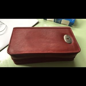 Red 4 Piece Fossil WatchBox
