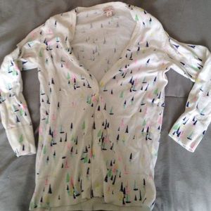 Sail boat cardigan
