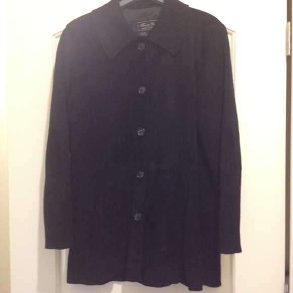 Suede and Sweater Coat