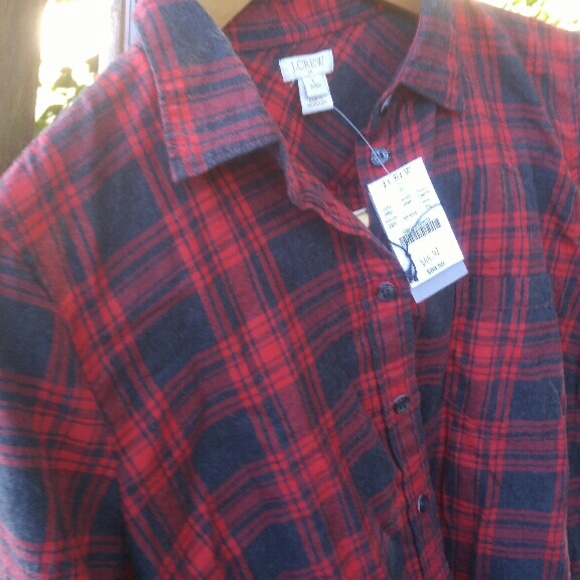 Jcrew flannel shirt nwt! Sz small