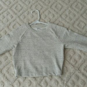 Ponte Crop Raglan Sweater