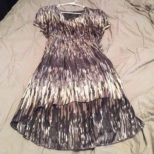 Express grey hi low dress