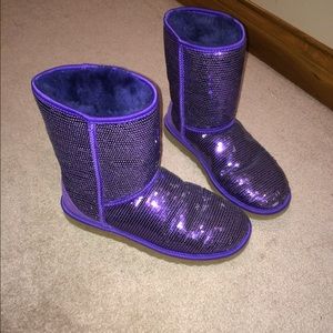 Purple Sparkly Uggs