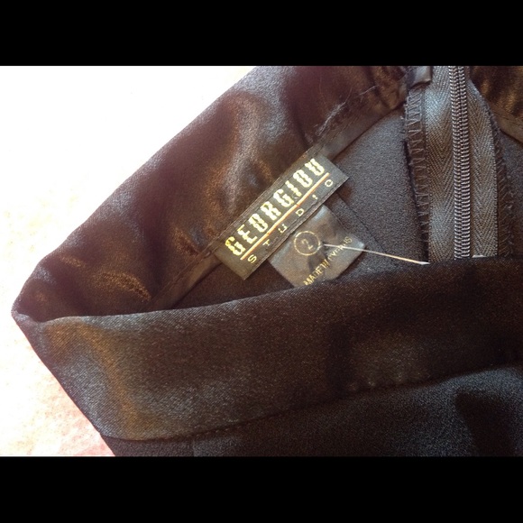 2 FOR A $9 LN GEORGIOU Tuxedo Slacks Sz 2, 31" - Picture 3 of 5