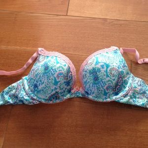 patterned push up bra size 34B