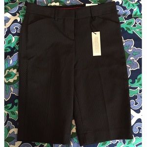 Express pinstriped city shorts