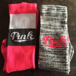 PINK knee high socks