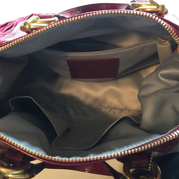 NWOT Coach Maroon Satchel - Picture 3 of 3