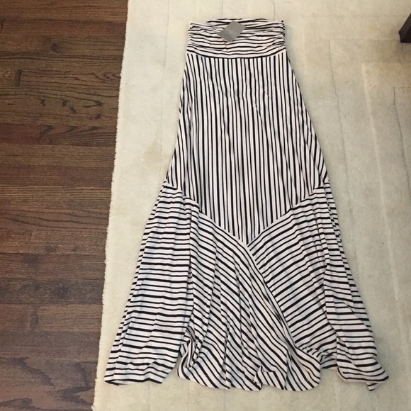 Anthropologie striped maxi skirt
