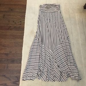 Anthropologie striped maxi skirt