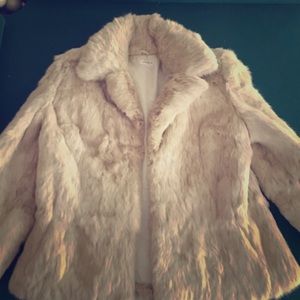 Rex rabbit real fur coat