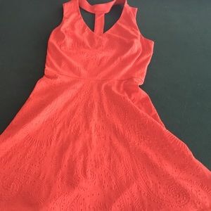 Orange cute paisley dress