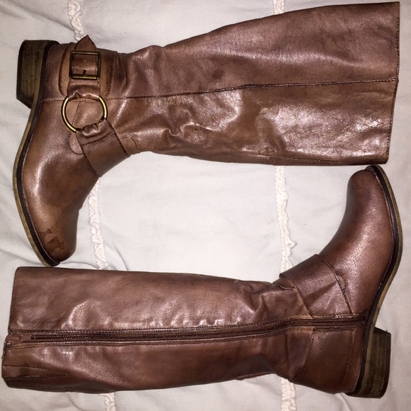 Steve Madden Brown Leather Boots