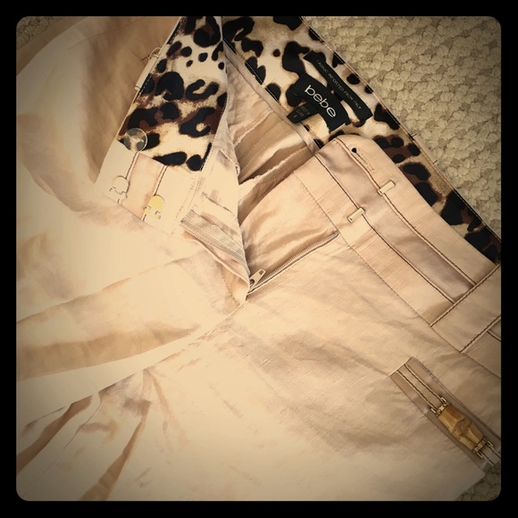 Cream/Beige BEBE formal pants size 4
