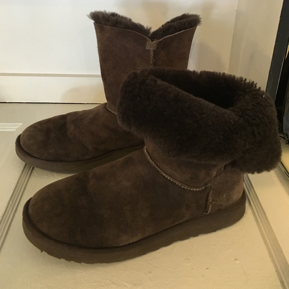 UGG booties chocolate brown size 10 women's