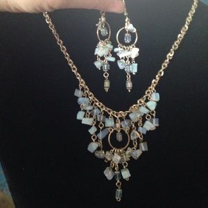 necklace and earrings