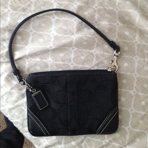 Black Coach Wristlet
